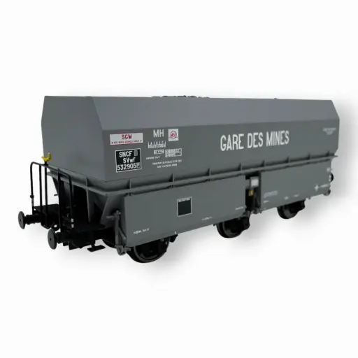 [REWB965] Wagon coke MH45 « GARE DES MINES » - REE WB965 - SNCF - HO 1/87 - EP III