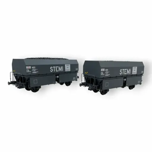 [REWB967] Coffret de 2 wagons coke MH45 « STEMI » - REE WB967 - SNCF - HO 1/87 - EP IV-V