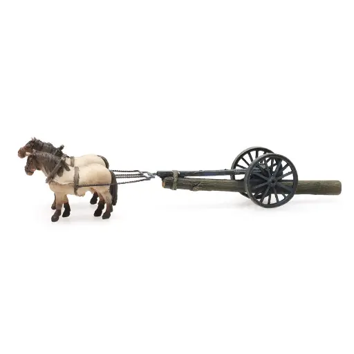 [AR316.076] Charrue et chevaux de bûcherons - Artitec 316.076 - N 1/160