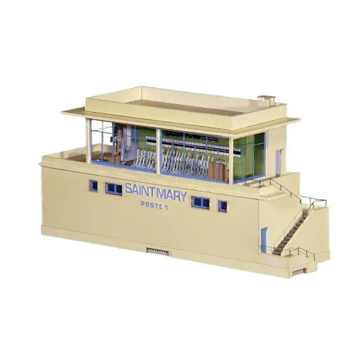 [REPOS001] Poste d'Aiguillage Béton SNCF 31 Leviers - Régions et Compagnies POS001 - HO 1/87