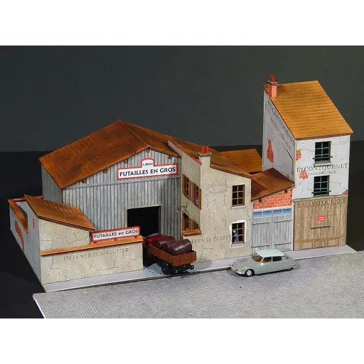 [REPRO009] Bloc de Locaux Professionnels Anciens (Modèle 1) - Régions et Compagnies PRO009 - HO 1/87