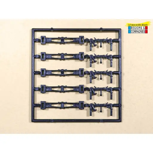 [REVOIA61] 5 attelages à vis à élongation variable - Régions & Compagnies VOIA61 - HO 1/87