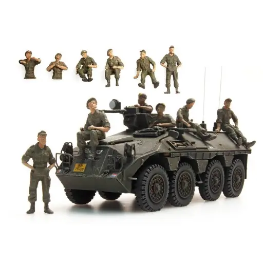 [AR387.164] DAF YP-408 Crew en pause avec 6 figurines - Artitec 387.164 - HO 1/87