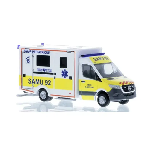 [RI76199] Ambulance Mercedes-Benz "SAMU 92" RIETZE 76199 - HO 1/87