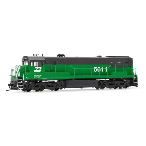 [HR2887] Locomotive diesel U25c 5611 - Rivarossi HR2887 - HO 1/87 - Burlington Northern - Ep III - Analogique - 2R