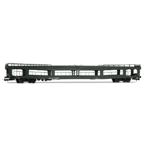 [HR4381] Wagon transporteur de voitures DDm 916 DB AG, livrée verte - Rivarossi HR4381 - HO 1/87 - Ep IV - 2R