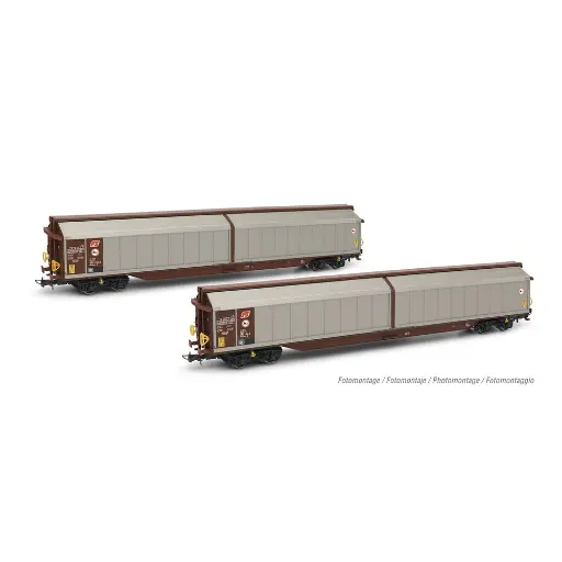 [HR6597] Coffret de 2 wagons couvert - Rivarossi HR6597  - HO 1/87 - FS - EP V