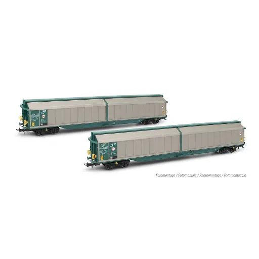 [HR6598] Coffret de 2 wagons couvert XMPR - Rivarossi HR6598  - HO 1/87 - FS - EP V-VI