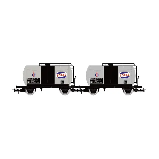 [HR6565] Coffret de 2 wagons-citernes « Total » - Rivarossi HR6565 - HO 1/87 - FS - EP III