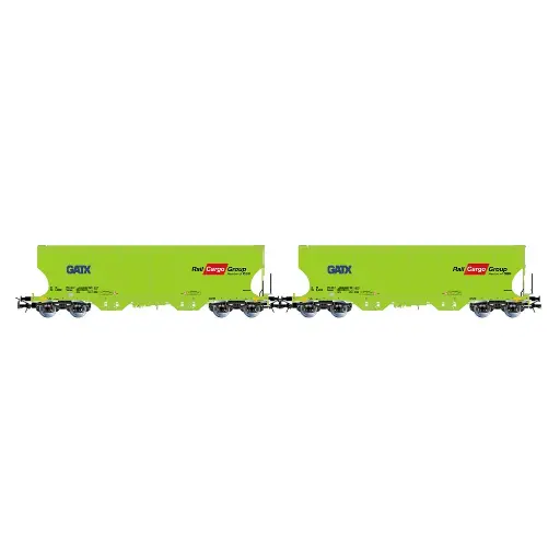 [HR6674] Coffret de 2 wagons-silos « RAIL CARGO GROUP » - Rivarossi HR6674 - HO 1/87 - GATX - EP VI