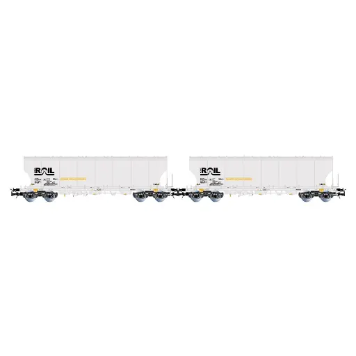 [HR6675] Coffret de 2 wagons-silos ATIR-RAIL - Rivarossi HR6675 - HO 1/87 - EP VI