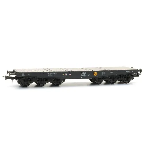 JOUEF Wagon plat à essieux avec 2 cadres Bailly ep III SNCF HO 1/87
