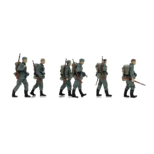 [AR5720002] Infanterie de la Wehrmacht en longue marche - 6 personnages - ARTITEC 5720002 - 1/72