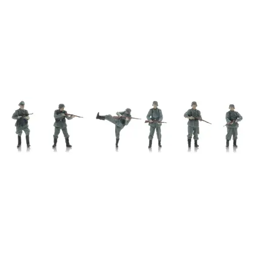 [AR5720004] Porte d'entrée de l'infanterie de la Wehrmacht - 6 personnages - ARTITEC 5720004 - 1/72