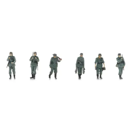 [AR5720005] Infanterie de la Wehrmacht en marche vers la ligne de front - 6 personnages - ARTITEC 5720005 - 1/72