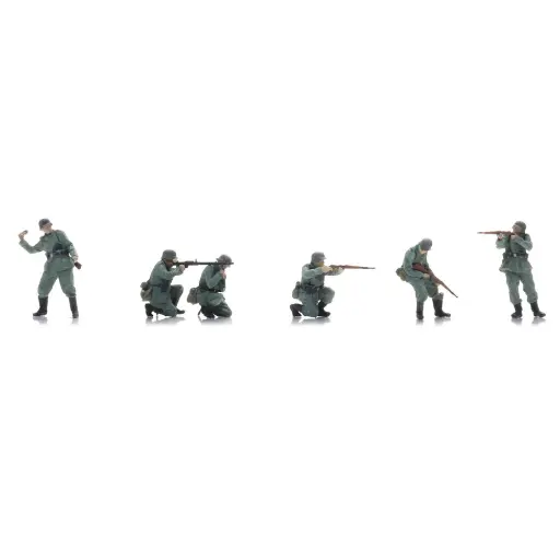 [AR5720006] L'infanterie de la Wehrmacht sous le feu - 6 personnages - ARTITEC 5720006 - 1/72