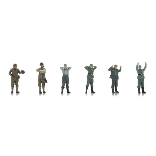 Lot 3 Figurines Soldats Allemands WW2 – 1/35, Résine, Non Peintes, Pour Maquette