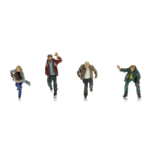 [AR5870119] 4 voyageurs pressés - Artitec 5870119 - HO 1/87