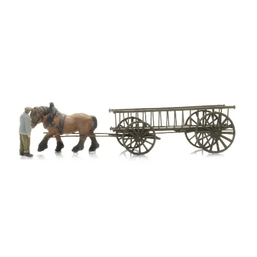 [AR316.144] Chariot à foin vide avec figurine - ARTITEC 316.144 - N 1/160