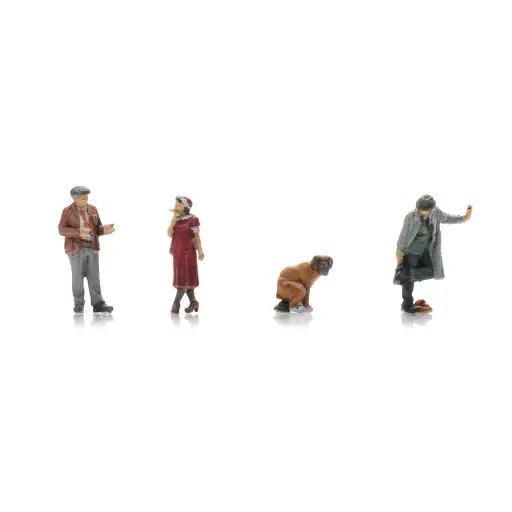 [AR5160029] Crottes de chien - 3 personnages et un chien - ARTITEC 5160029 - N 1/160