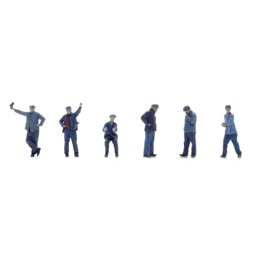 [AR5160049] Prise de charbon et d'eau SNCF - 6 personnages - ARTITEC 5160049 - N 1/160