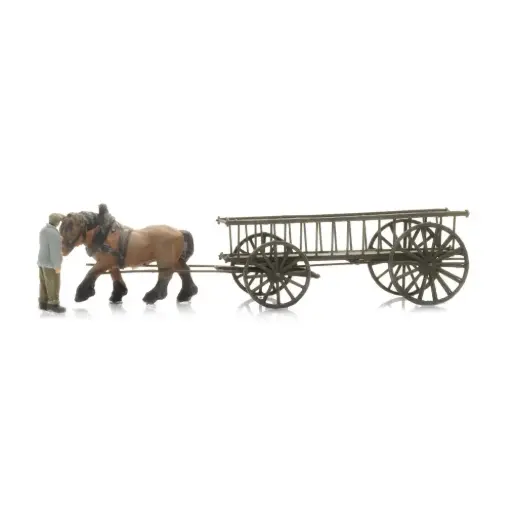 [AR322.048] Chariot à foin (vide) avec figurine - ARTITEC 322.048 - Z 1/220