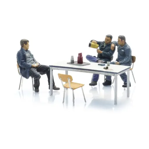 [AR5870084] Travailleurs pause déjeuner - Artitec 5870084 - 1/87 HO