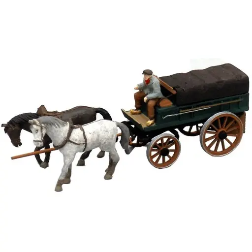 [AR387.65] Chariot de fermier couvert - Artitec 387.65 - HO 1/87