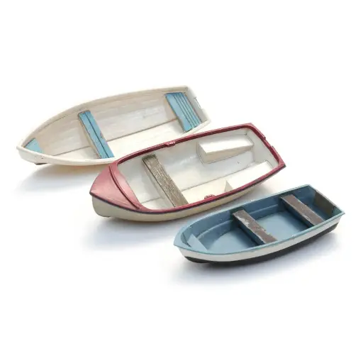 [AR50.152] 3 barques en polyester en kit - Artitec 50.152 - HO 1/87