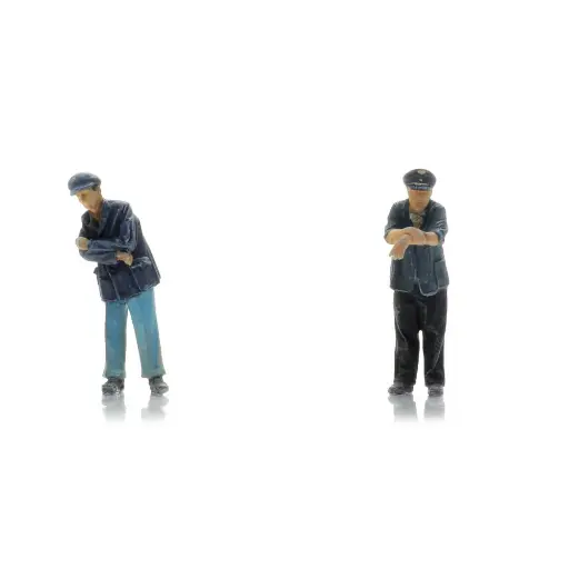 [AR5870072] 2 personnels vapeur Fuhrmann de la DB, prêt à l'emploi - Artitec 5870072 - HO 1/87