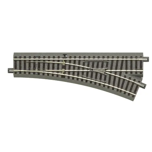 [RO61141] Aiguillage à droite 200mm - 22.5° Rayon 502.7mm GEOLINE ROCO 61141 - HO 1/87 Code 83