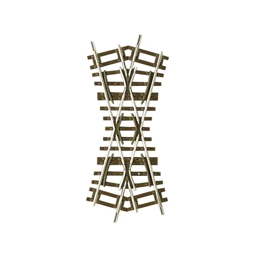 [RO42498] Croisement Jonction Double K30 30° 119 mm - ROCO 42498 - HO 1/87 - Code 83