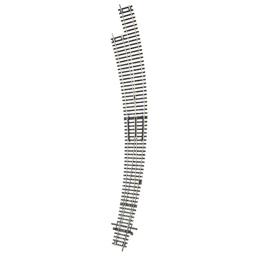 [RO42476-42478] Aiguillage Courbe Long Gauche BWl9/10 R9 826.4 mm 30° ROCO 42476/42478 - HO 1/87 - Code 83