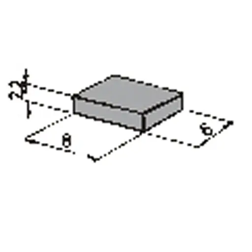 [RO42256] Boite de 6 Aimants de petit format : longueur 8mm / largeur 6mm / épaisseur 2.2mm