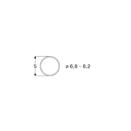 [RO40067] Sachet de 10 bandages d'adhérence - 6,8 à 8,2 mm de diamètre - Roco 40067 - HO