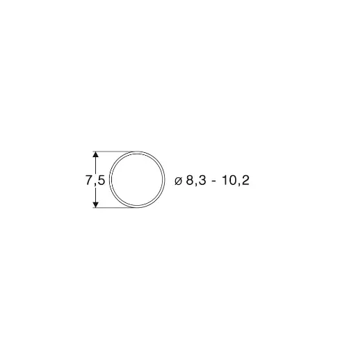 [RO40068] Sachet de 10 bandages d'adhérence - 8,3 à 10,2 mm de diamètre - Roco 40068 - HO