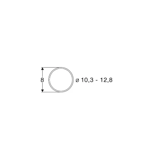 [RO40069] Sachet de 10 bandages d'adhérence - 10,3 à 12,8 mm de diamètre - Roco 40069 - HO