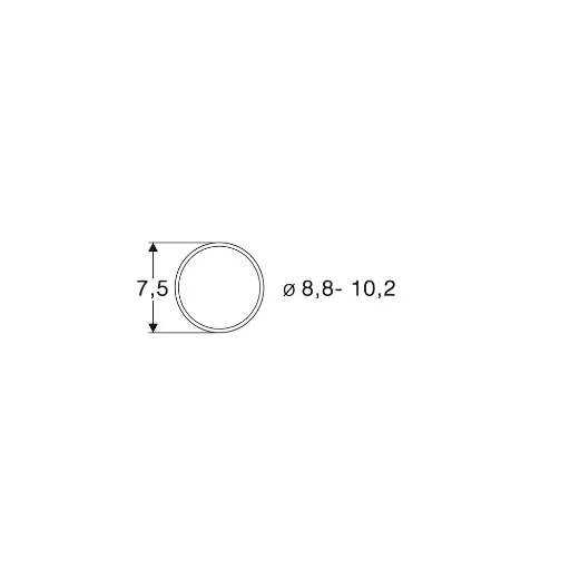 [RO40073] Sachet de 10 bandages d'adhérence - 8,8 à 10,2 mm de diamètre - Roco 40073 - HO