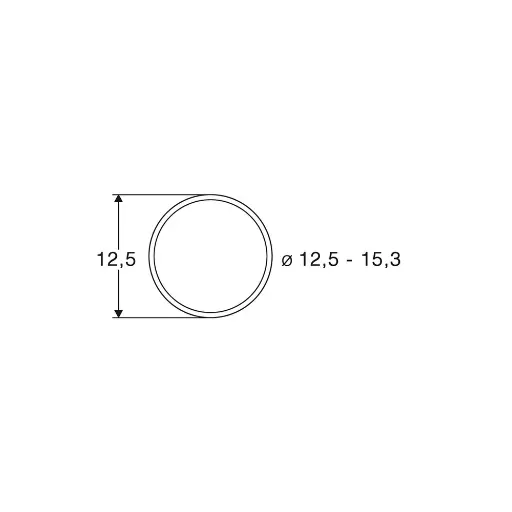 [RO40075] Sachet de 10 bandages d'adhérence - 12,5 à 15,3 mm de diamètre - Roco 40075 - HO