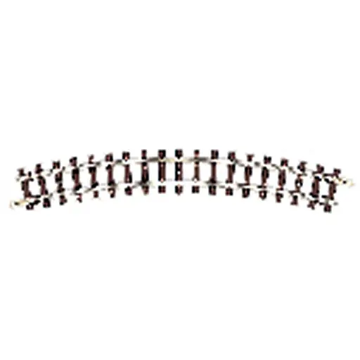 [RO32204] Rail courbe 30° rayon standard 261,8 mm, code 80 - Roco 32204 - HOe 1/87