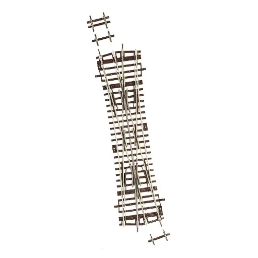 [RO42451] Traversée Jonction Double DKW15 R 1050 mm 15° - ROCO 42451 HO 1/87 - Code 83