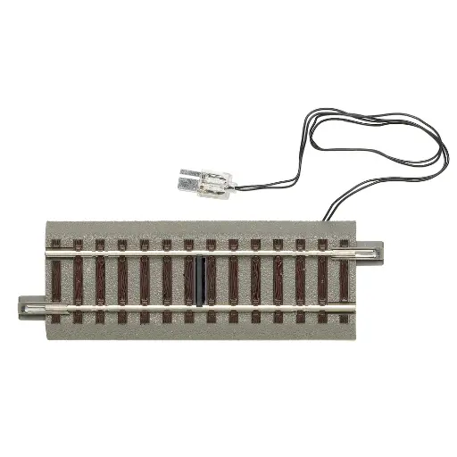 [RO61117] Rail avec Contact de Commutation GEOLINE - 100 mm - ROCO 61117 - HO 1/87 CODE 83