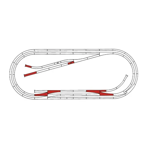 [RO42013-42023] Coffret de voies E -ROCO 42013/42023- HO 1/87 - Code 83 [ROCO LINE]