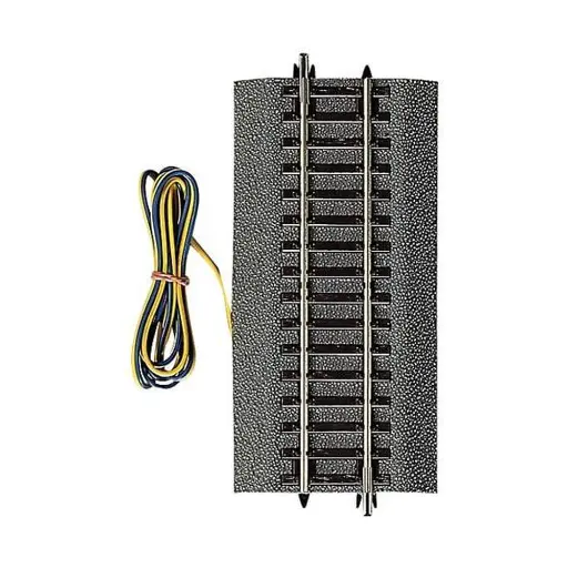 [RO42521] Rail Droit G 1/2 Alimentation Analogique - 115mm - ROCO 42521  - HO 1/87 - Code 83 [ROCO LINE]
