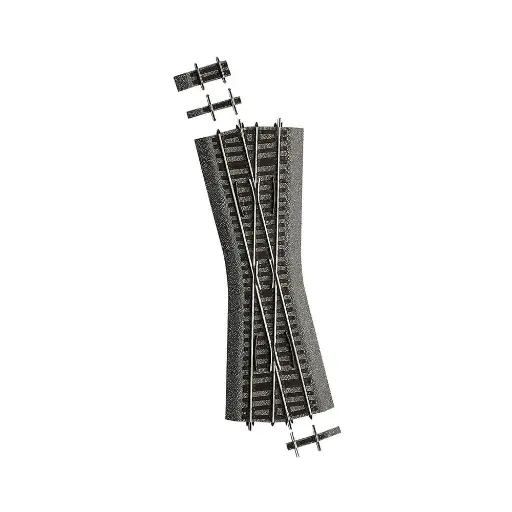 [RO42597-42596] Croisement K15 - 15° 230mm ROCO 42597/42596 - HO 1/87 - Code 83 [ROCO LINE]