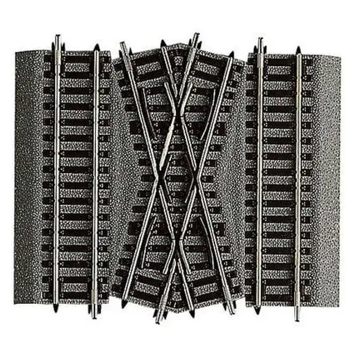 [RO42598] Croisement jonction voie double DGV15 - 30° 115 mm ROCO 42598 - HO Code 83 [ROCO LINE]