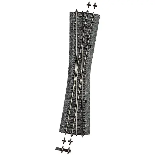 [RO42592] Grande Traversée Jonction Simple EKW10 R 959mm 10° - ROCO 42592 (ex 42591)  HO Code 83 [ROCO LINE]