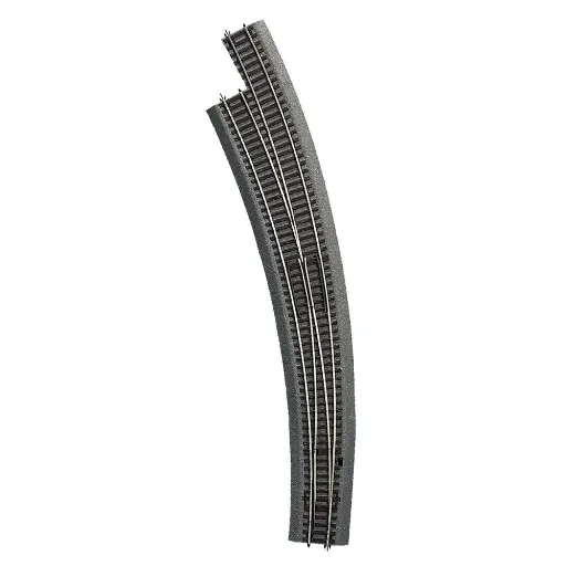 [RO42568-42566] Aiguillage Courbe Long Gauche BWl9/10 R9 826.4 mm 30° ROCO 42568/42566 - HO Code 83  [ROCO LINE]