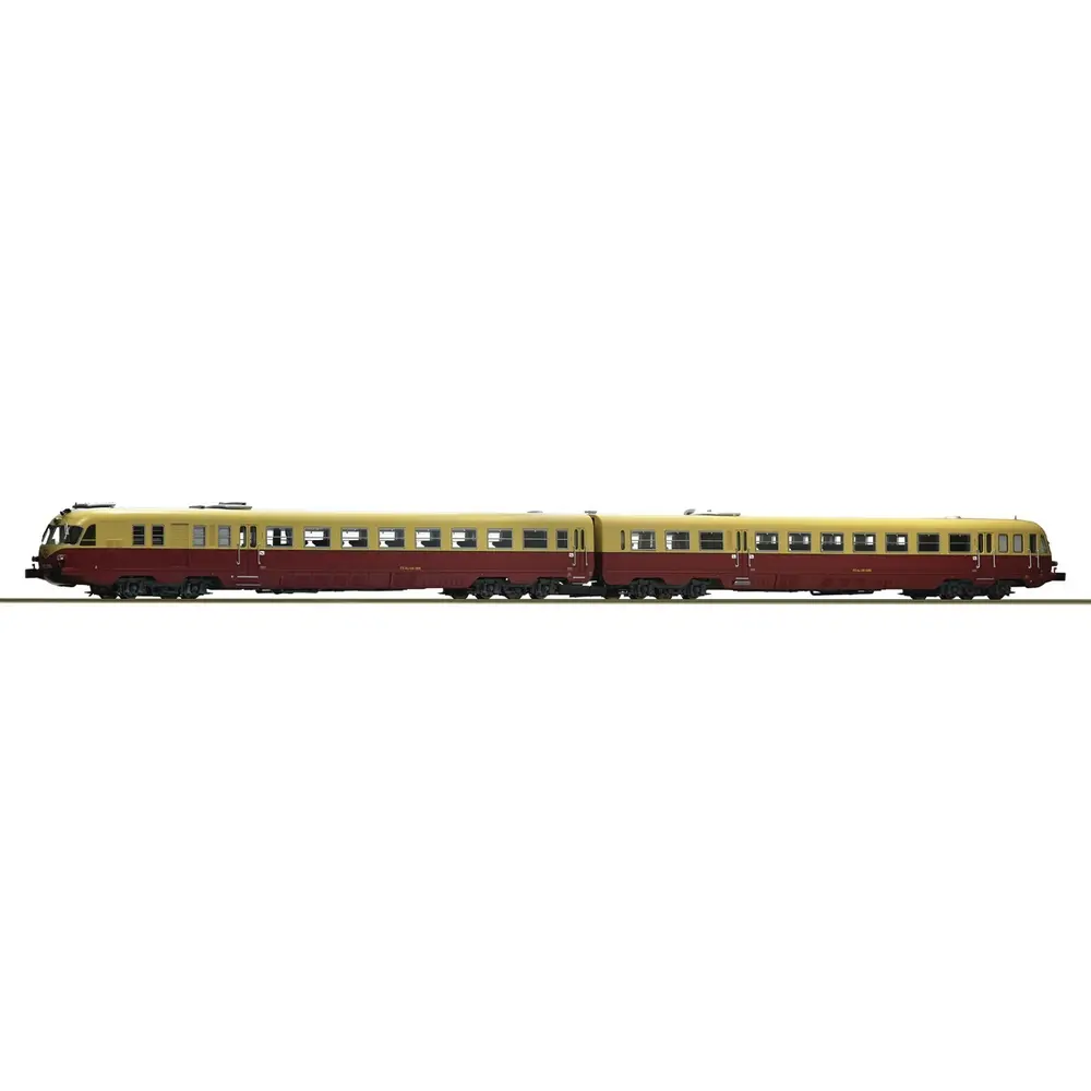 [RO73176] Autorail diesel Aln 460/448 DC - rouge & crème - Roco 73176 - HO 1/87 - FS