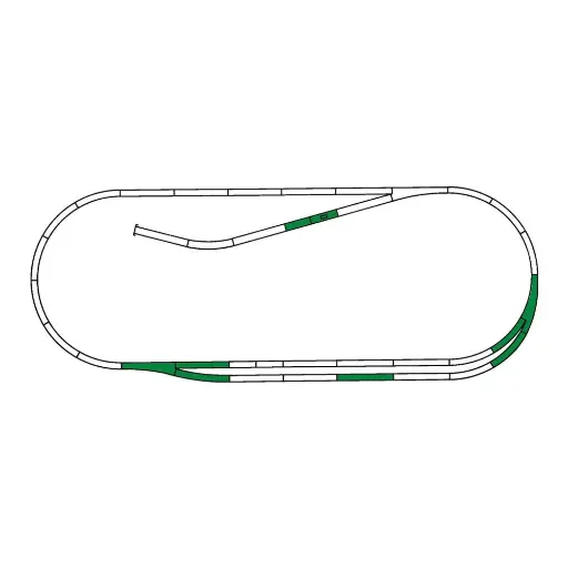 [RO42011] Coffret de voies C -ROCO 42011- HO 1/87 - Code 83 [ROCO LINE]